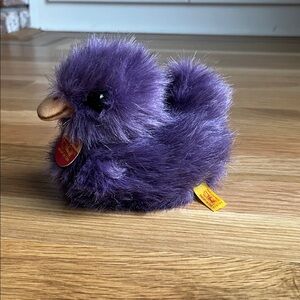 Small Steiff Duck Purple Plush. Made in Germany. Excellent condition